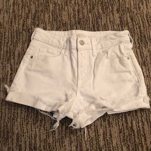 White Denim Shorts